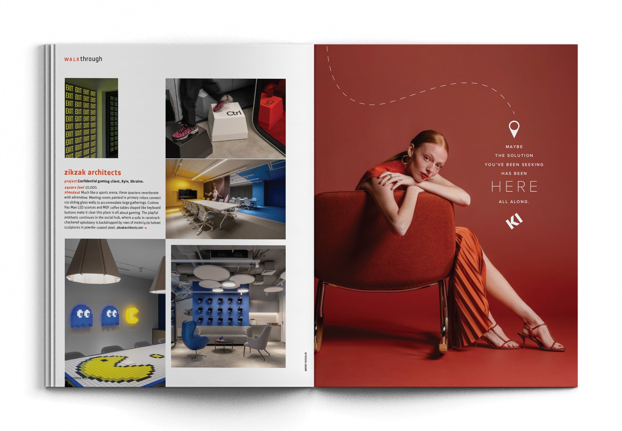 An ad in INTERIOR DESIGN MAGAZINE An ad in INTERIOR DESIGN MAGAZINE
